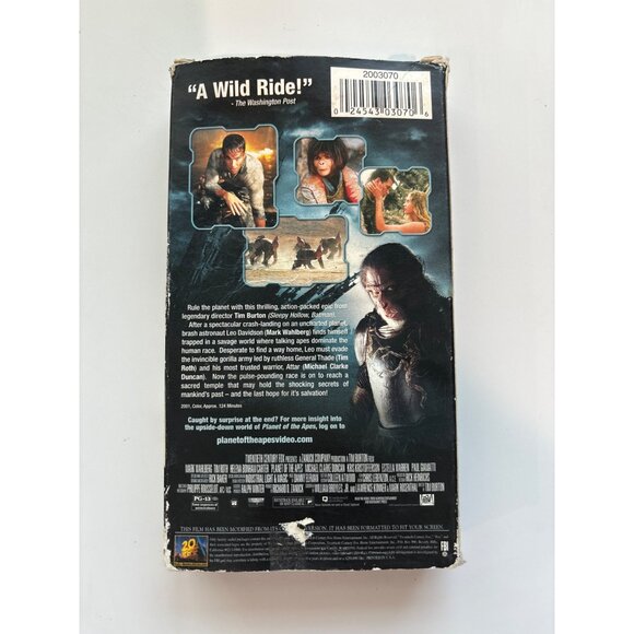 Planet Of The Apes VHS 2001 Movie Starring Mark Wahlberg - Picture 2 of 7